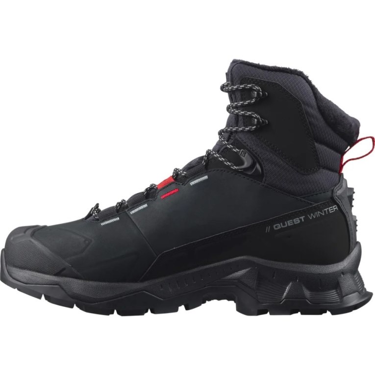 Botas de Inverno Salomon Quest Inverno Thinsulate Climasalomon Impermeáveis Feminino Pretas | PT A52610